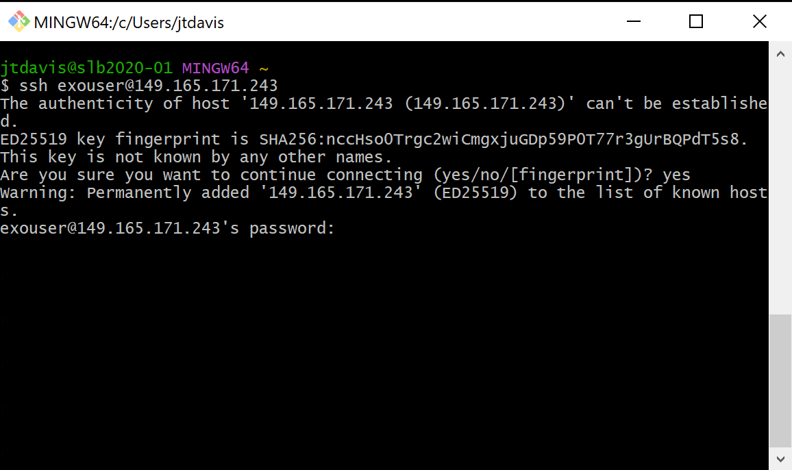Password GitBash